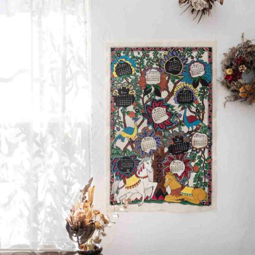 2026Calendar カレンダー ワンページ 生命の樹 壁掛けカレンダー2026年