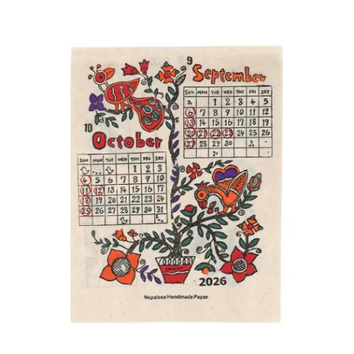 2026Calendar 壁掛けカレンダー2026年 カレンダー S バード トモコーポレーション アート