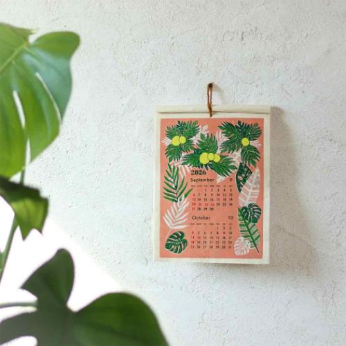 壁掛けカレンダー2026年 2026Calendar カレンダー S ハワイアンボタニカル トモコーポレーション