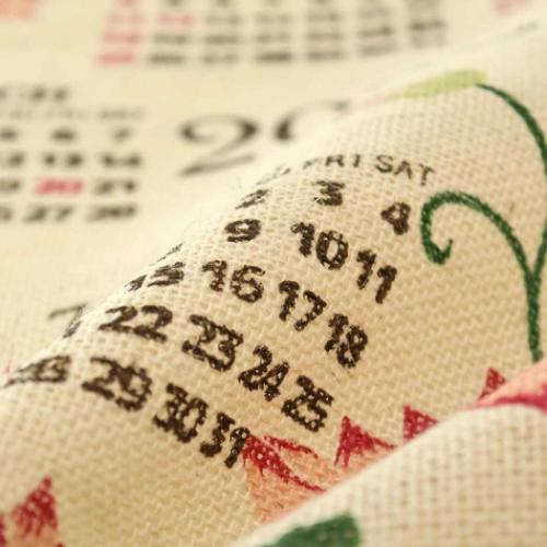 2026Calendar 壁掛けカレンダー2026年 ジュートカレンダー ガーデンロータス BLEACH トモコーポレーション アート