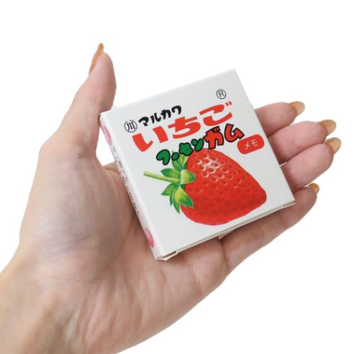 メモ帳 マルカワフーセンガム お菓子箱メモ お菓子パッケージ いちご おもしろ文具｜cinemacollection｜02