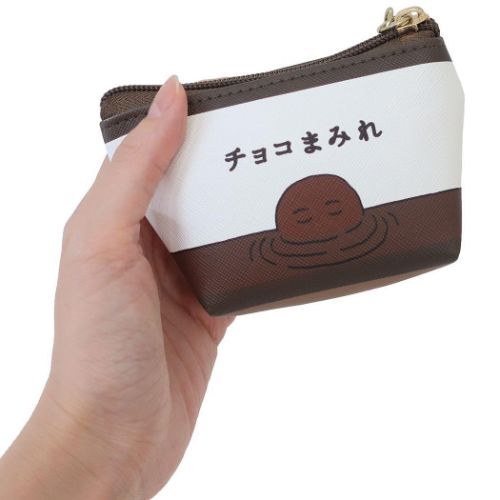 ミニポーチ 三角ミニポーチ カントリーマアム チョコまみれ お菓子パッケージ ティーズファクトリー プレゼント