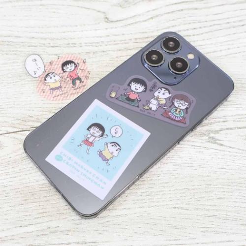 ちびまる子ちゃんANDクレヨンしんちゃん ダイカットシール クリア