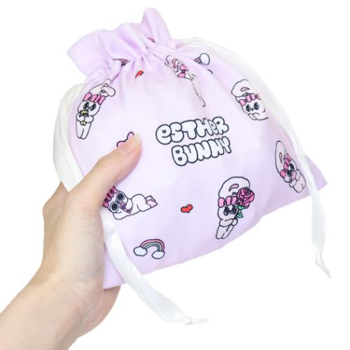 エスターバニー キャラクター 巾着袋 リボンフラット巾着 ちらし ティーズファクトリー