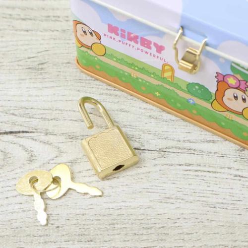 星のカービィ 貯金箱 カギ付き缶バンク グリーングリーンズ ティーズ