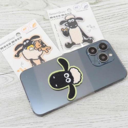 ワッペン モコモコ刺繍ステッカー ひつじのショーン クッキー ティーズファクトリー 手芸用品 キャラクター