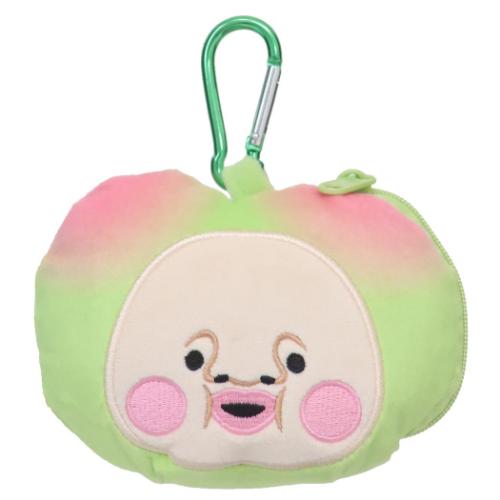 ミニポーチ こびとづかん カラビナ付きぬいぐるみファスナーマスコット スモモノウチ