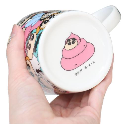 マグカップ 陶磁器製マグカップ クレヨンしんちゃん ぎゅうぎゅう 変身しんちゃん ティーズファクトリー プレゼント ギフト アニメキャラクター