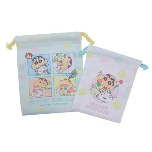 Yahoo! Yahoo!ショッピング(ヤフー ショッピング)クレヨンしんちゃん アニメキャラクター 巾着袋 2P巾着セット コマワリ パジャマ