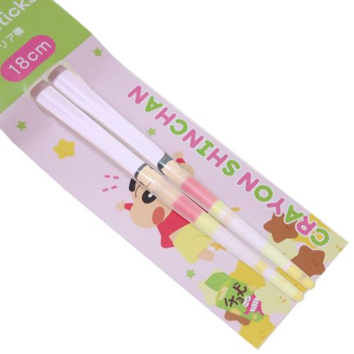 楽天市場】クレヨンしんちゃん ジュニア用おはし 18cmクリア箸