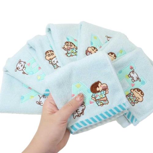 クレヨンしんちゃん グッズ ハンドタオル アニメキャラクター イニシャルタオル パジャマ A