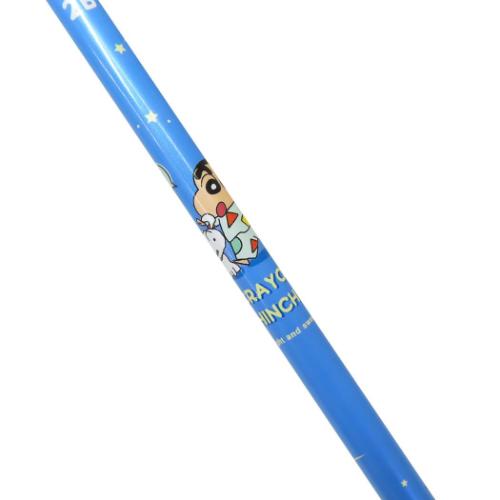 クレヨンしんちゃん アニメキャラクター 鉛筆 2B 丸軸 おやすみパジャマ