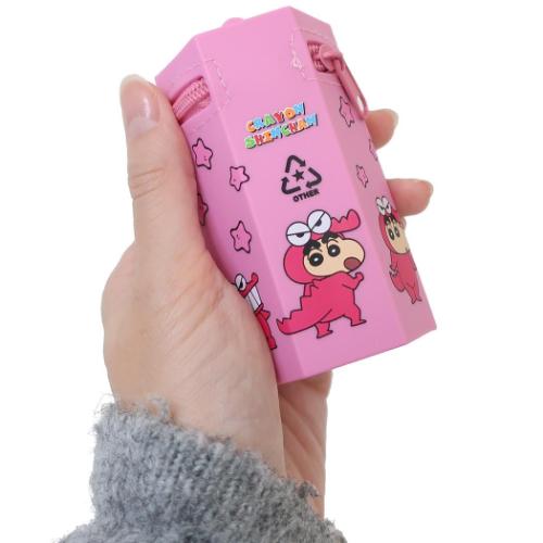 クレヨンしんちゃん ミニポーチ シリコンミニケース チョコビ ピンク