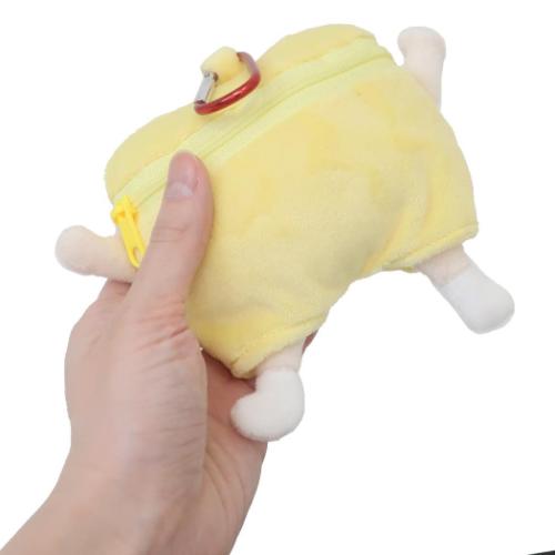 カラビナ付きぬいぐるみファスナーマスコット ミニポーチ クレヨン