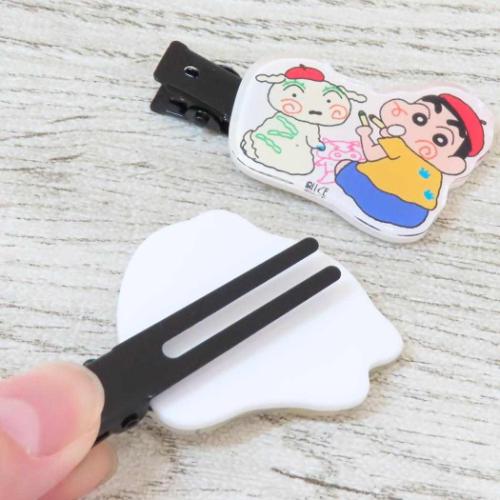 ヘアクリップ まえがみクリップ 2個1セット 35周年 まんがクレヨンしんちゃん ティーズファクトリー ヘアアクセサリー