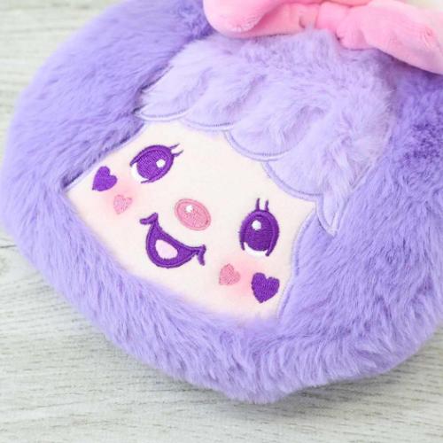 Y*☆様 SHINSHU モンチッチぬいぐるみ 紫色 しっぽ付き スウィートロリポップ モンチッチ キーチェーン（パープル