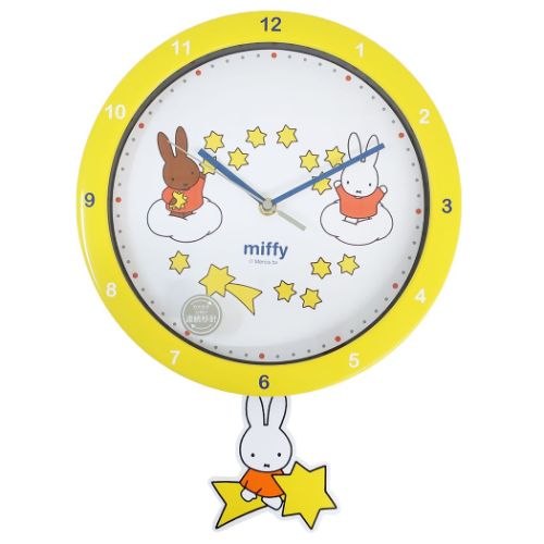 ミッフィー ダイカット時計 miffy style 木製壁掛け時計 ミッフィー ダイカット時計 miffy style 木製壁掛け時計