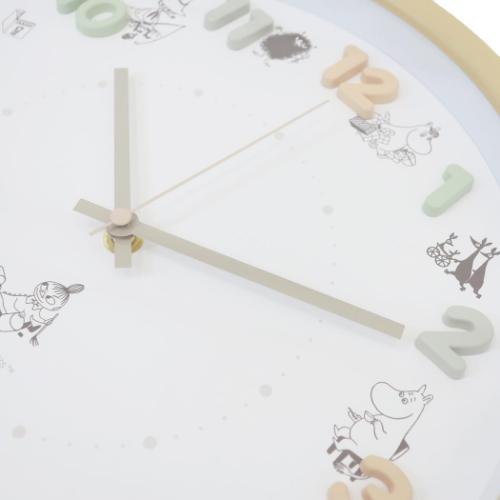 アイコンウォールクロック 壁掛け時計 ベージュ ムーミン 北欧 ティーズファクトリー プレゼント