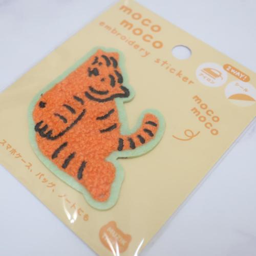 モコモコ刺繍ステッカー ワッペン MUZIK TIGER ムジークタイガー フィット ティーズファクトリー 手芸用品