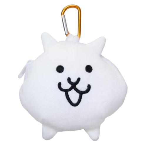 にゃんこ大戦争 カラビナ付きぬいぐるみファスナーマスコット ミニポーチ キャラクター ネコ