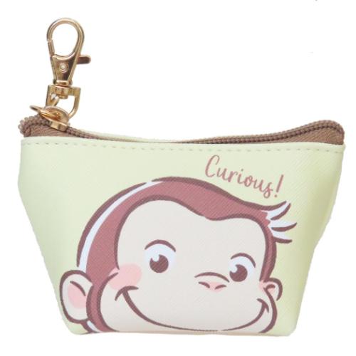 Yahoo! Yahoo!ショッピング(ヤフー ショッピング)おさるのジョージ グッズ ミニポーチ 絵本キャラクター ナスカン付きサンカクミニポーチ