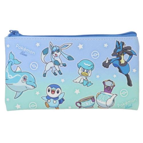 Yahoo! Yahoo!ショッピング(ヤフー ショッピング)ポケットモンスター フラットマルチポーチ フラットポーチ グラデーション ブルー＆ミント ポケモン キャラクター