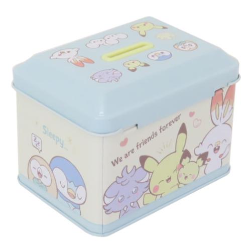 ポケットモンスター ポケモン キャラクター 貯金箱 カギ付き缶バンク