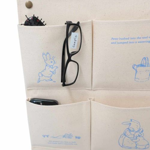 ピーターラビット ウォールポケット 収納用品 ブルー 絵本キャラクター
