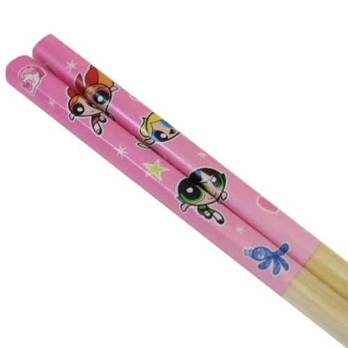 パワーパフガールズ 箸袋付き竹箸 21cm おはし キャラクター