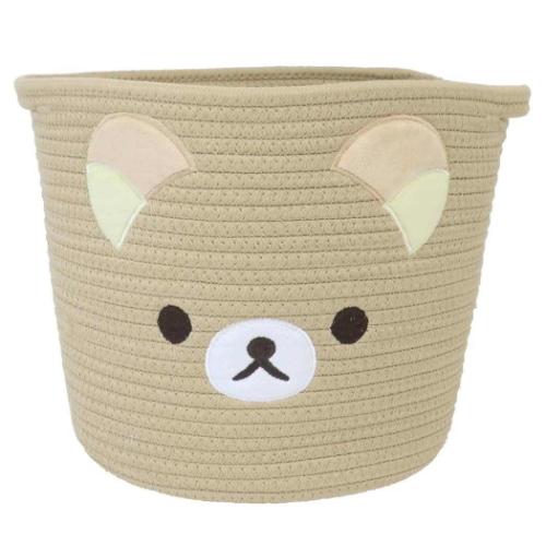 ⭐︎リラックマ　収納バスケット⭐︎ リラックマ キャラクター 収納用品 ロープバスケット Lサイズ