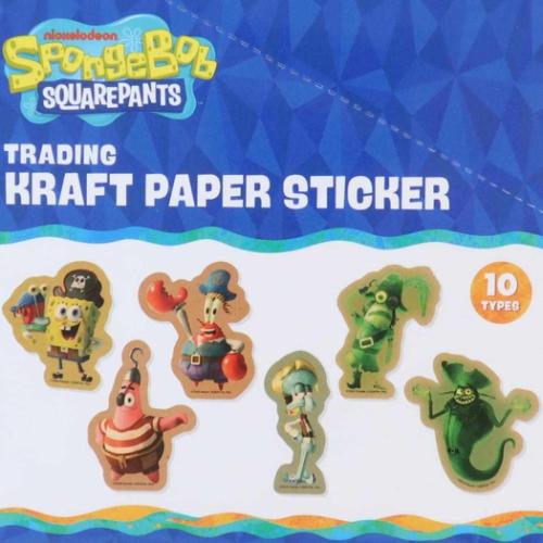 スポンジボブ グッズ ダイカットシール キャラクター トレーディング