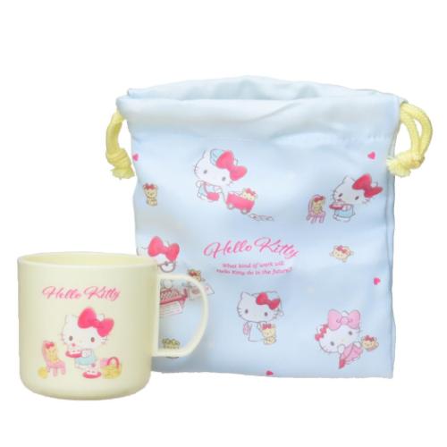 ハローキティ プラコップ＆巾着セット サンリオ 巾着袋 キャラクター