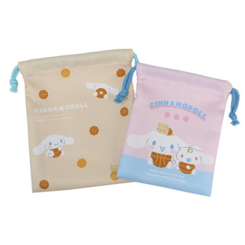 シナモロール 巾着袋 2P巾着セット バスケ サンリオ ティーズファクトリー