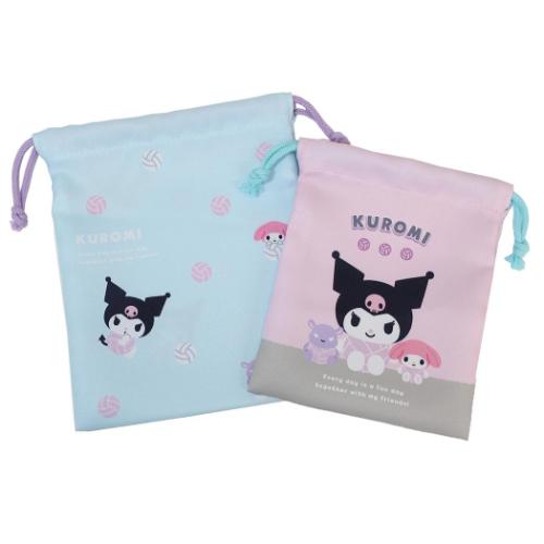 巾着袋 2P巾着セット サンリオ クロミ バレー ティーズファクトリー 巾着ポーチ 収納袋