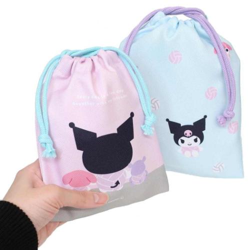 巾着袋 2P巾着セット サンリオ クロミ バレー ティーズファクトリー 巾着ポーチ 収納袋