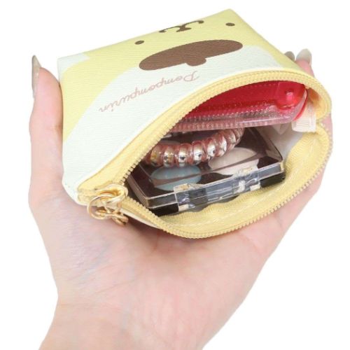 ポムポムプリン ミニポーチ 三角ミニポーチ ドアップ サンリオ