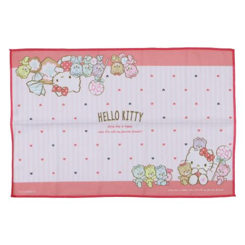 ランチーフ ワイドランチクロス ハローキティ カラフルタイニーチャム