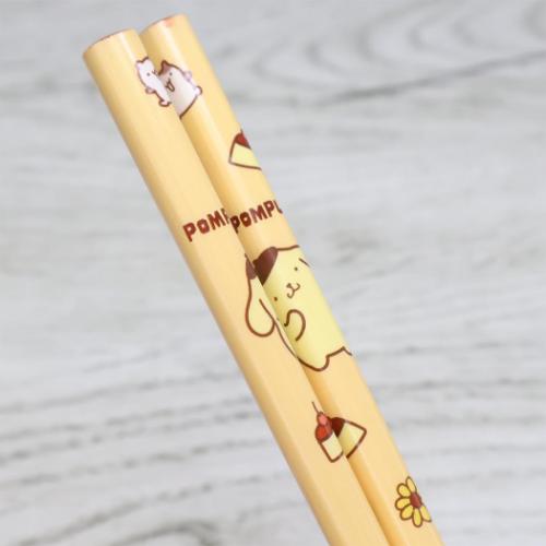 ポムポムプリン キャラクター おはし 箸袋付き竹箸 21cm サンリオ