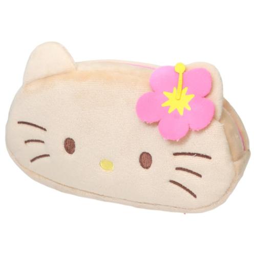 ハローキティ ペンケース ぬいぐるみフェイスペンポーチ ひやけ