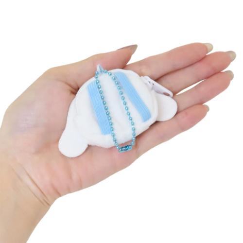 ミニポーチ リュック型ポーチ シナモロール フェイス サンリオ ティーズファクトリー ボールチェーン 小物入れ