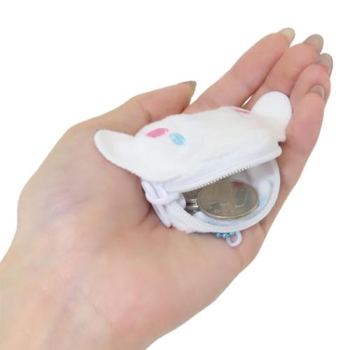 ミニポーチ リュック型ポーチ シナモロール フェイス サンリオ ティーズファクトリー ボールチェーン 小物入れ