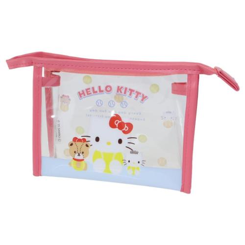 ハローキティ グッズ コスメポーチ キャラクター フチイロポーチ