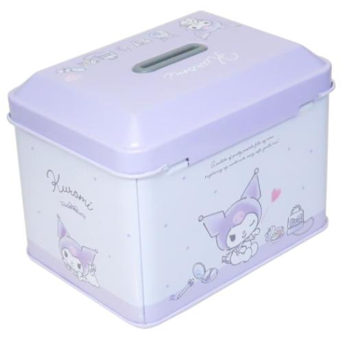 クロミ 貯金箱 カギ付き缶バンク コスメ サンリオ ティーズファクトリー プレゼント