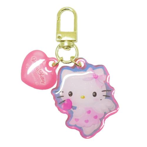 ハローキティ サンリオ キャラクター キーチャーム ぷっくりオーロラチャーム