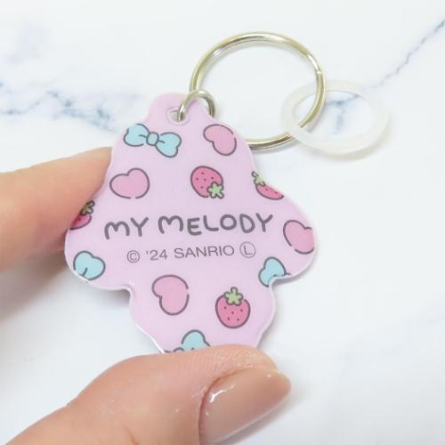 FFMy Melody & Kuromi キーホルダー サンリオ - サンリオ あみぐるみ風ニットマスコット クロミ