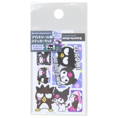クロミ ダイカットシール バッドばつ丸＆クロミ プリントシール風