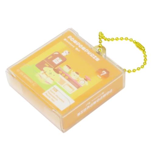 ポムポムプリン パッケージ風ミニチュアキーホルダー キーチェーン