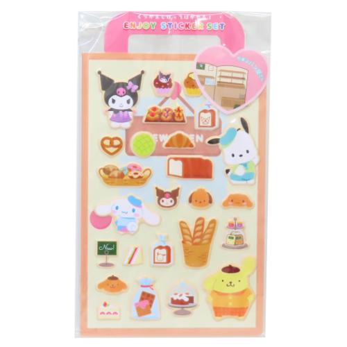 エンジョイステッカーセット サンリオキャラクターズ シールシート