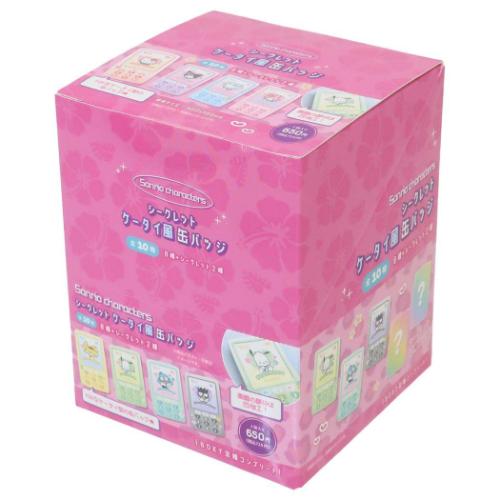 シークレットケータイ風カンバッジ 全10種 10個入セット サンリオキャラクターズ 缶バッジ サンリオ ティーズファクトリー 爆買