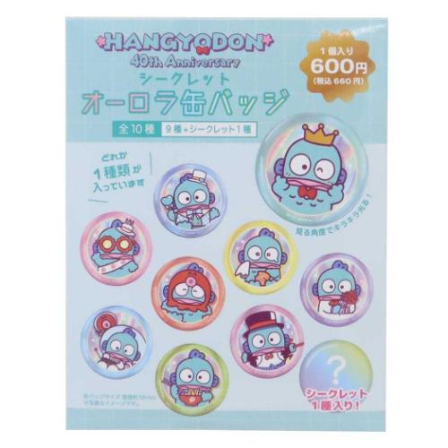 ハンギョドン キャラクター 缶バッジ シークレットオーロラカンバッジ 